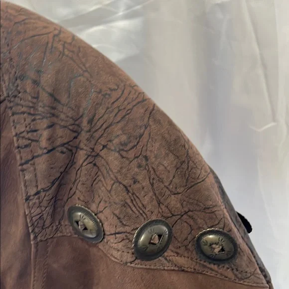 Vintage 1990s G-lll Global Identity Genuine Brown Leather Bomber Jacket - Picture 4 of 6